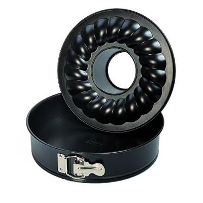 Kaiser- moule à manqué - 2 fonds - d: 26 cm - noir