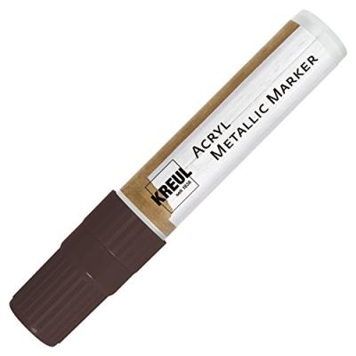 Kreul 46253 - Acrylique Marqueur Métallique Avec Pointe Biseautée, Xxl, 15 Mm, Cuivre