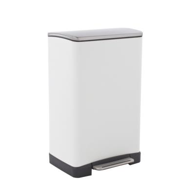 Poubelle Cube 40 L Blanc Ogo Living