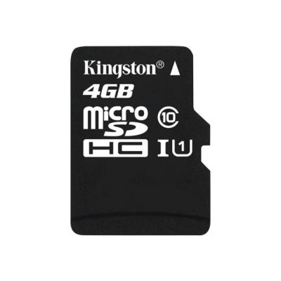 Kingston - carte mémoire flash - 4 Go - microSDHC