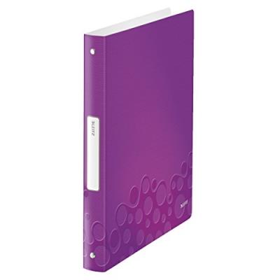 Leitz ringbuch wow, din a4, pp, violett, 4 ringe 4 ring-reiámechanik, rckenbreite  32 mm, ringdurchmesser  25 mm, fassungsvermg