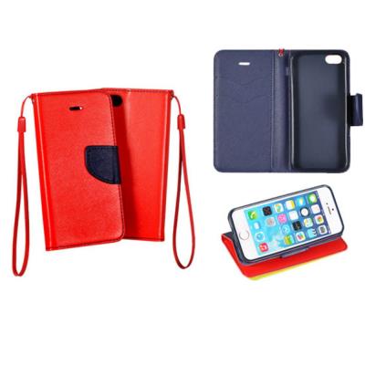 Etui latéral BCF pour Apple Iphone 4 -rouge navy