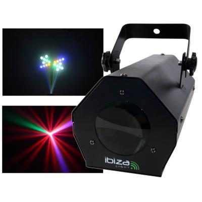 Ibiza LCM003LED Moonflower RGBWA commande musicale