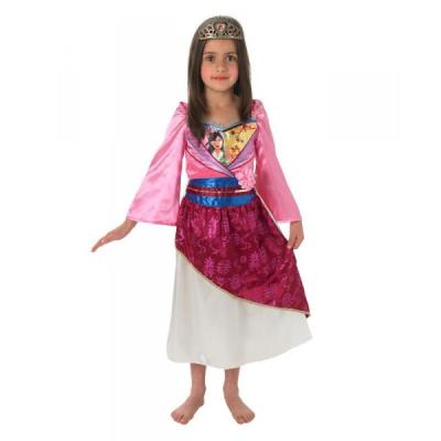 Costume de Mulan brillant pour fille - 3-4 ans