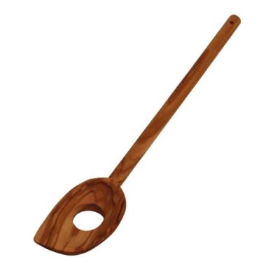metaltex 580606010 cuillère percée bois d'olivier 30 cm