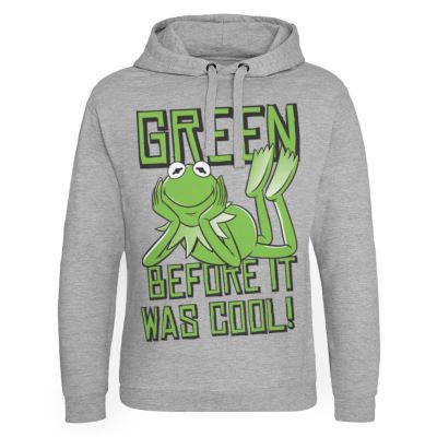THE MUPPETS - Sweat Hoodie Kermit, Green before it was Cool - (S)