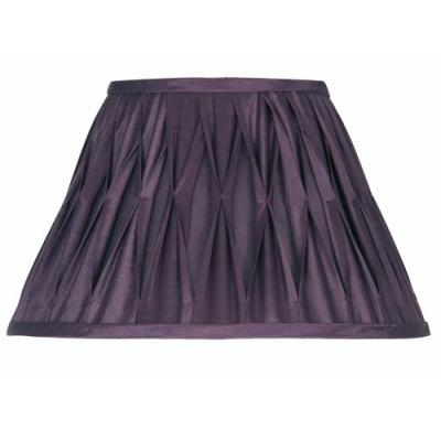 Oaks Lighting Sutlej Abat-Jour Plissé Soie Prune 13 Cm