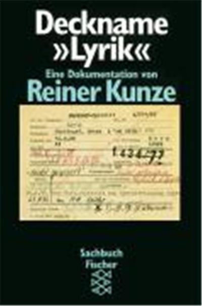 Deckname Lyrik ,  Sachbuch Fischer