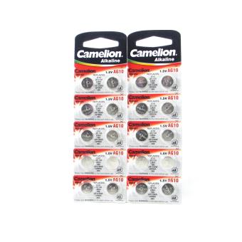 Lot de 20 piles Camelion AG10 / LR54 / 189 / 389 / LR1130 pile bouton  longue durée de conservation - Piles - Achat & prix