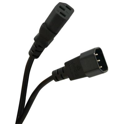 Rallonge alimentation IEC C13 / IEC C14 1.80 m noire