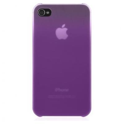 Belkin Essential 016 - Beschermhoes voor mobiele telefoon - polycarbonaat - doorschijnend paars - voor Apple iPhone 4, 4S