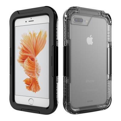 Coque en siliconne Fingerprint Identification IP68 Etanchepour iPhone 7 Plus 5.5 inch - Noir