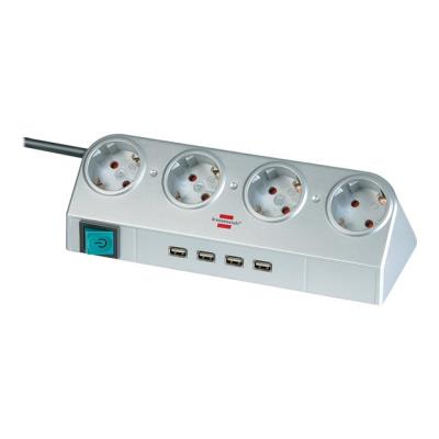 Brennenstuhl Desktop-Power with Switch and USB 2.0-Hub - stroomstrip