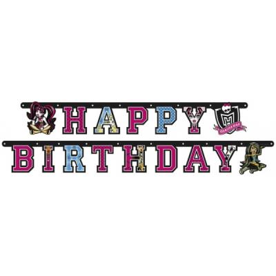 Guirlande Anniversaire Monster High - Décoration