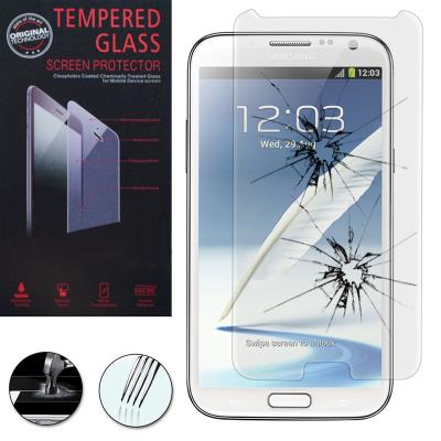 Film Vitre verre Trempé de protection d'écran pour Samsung Galaxy Note 2 N7100 - TRANSPARENT