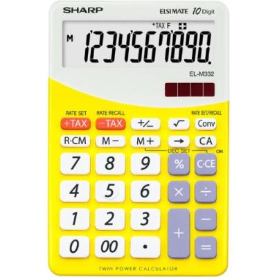 Sharp el-m332b yellow calculatrice de bureau
