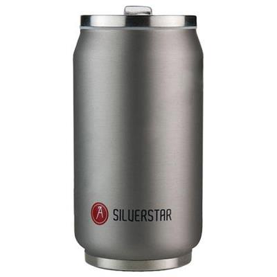 Canette isotherme 33cl silver soft touch A-1821