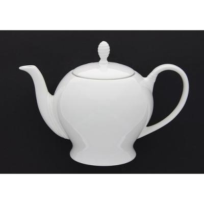 Porcelaine fine blanc*theiere boule 1l*aurora
