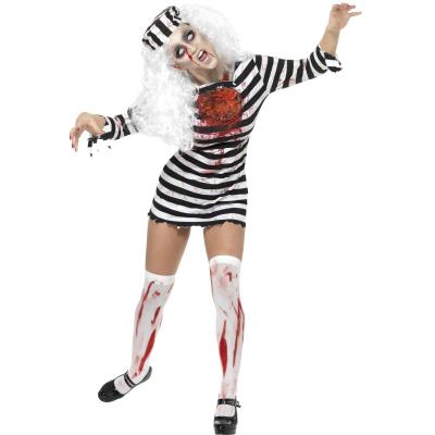 Déguisement zombie prisonnière femme Halloween Small
