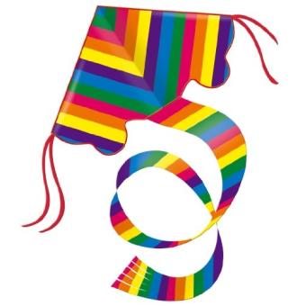 GUNTHER - 1159 - JEU DE PLEIN AIR - CERF-VOLANT MONOFIL - RAINBOW EN POLYESTER RIPSTOP - 1