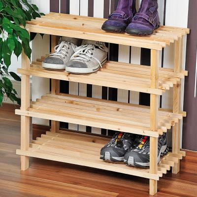 Range chaussures - Bois - 4 niveaux