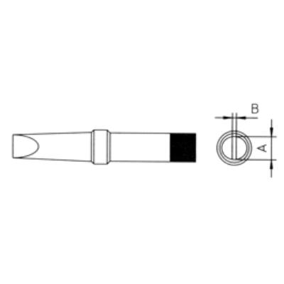 Weller pth7 panne 0.8mm 370 c fer tcps