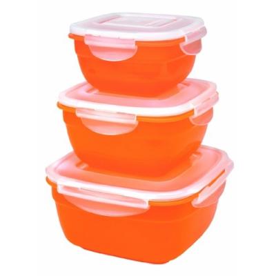 LOCK & LOCK HSM8450PSO3 SET 3 BOÎTES MULTIFONCTION ORANGE