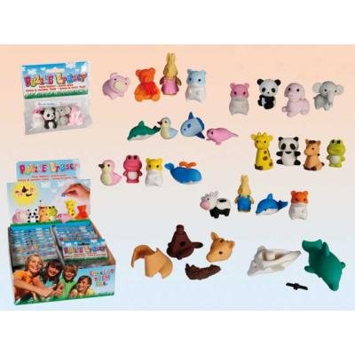 Gommes demontables animaux