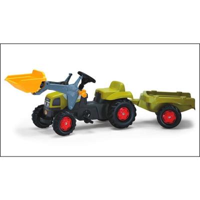 Rolly Toys 023905 Tracteur rollyKid CLAAS avec godet et remorque