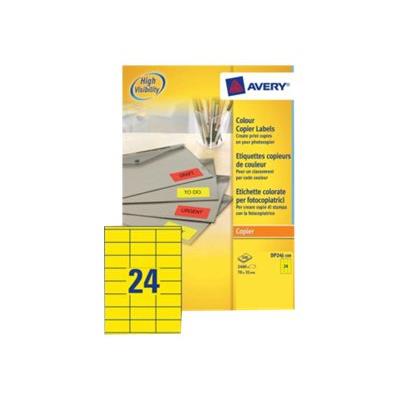 Avery Colour Copier Labels - fluorescente labels - 2400 etiket(ten)