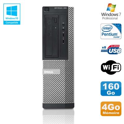 Pc dell optiplex 390 dt g630 2.7ghz 4go 160go graveur dvd wifi hdmi win 7 pro