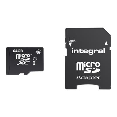 Integral Smartphone and Tablet - carte mémoire flash - 64 Go - microSDXC UHS-I