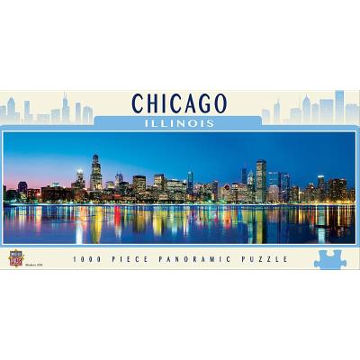 Puzzle 1000 pièces Panoramique : Chicago, Illinois Master Pieces