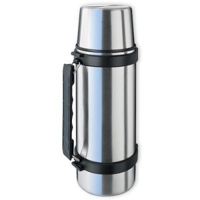 Isosteel 2063848 bouteille isotherme avec gobelet inox argent 29,5 x 9,3 x 9,3 cm