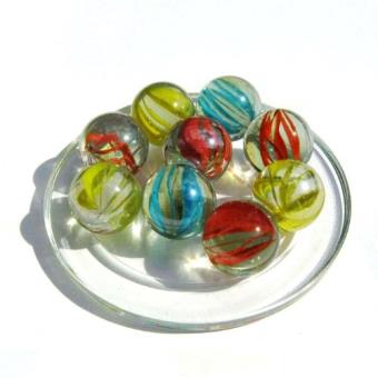 2 Billes Calot TORNADE - Billes en verre de 25 mm - 1