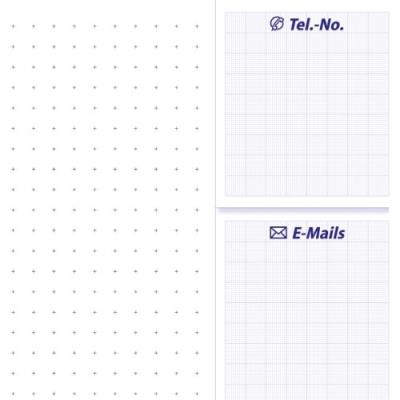 Sigel ho355 sous-main papier avec calendrier sur 3 ans semainier + grille horaire d gb nl 30 feuilles lilac