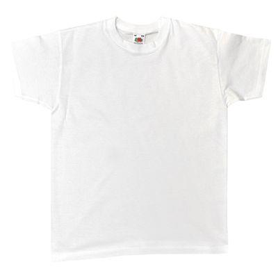 T-shirt blanc pour enfants, à décorer 128cm