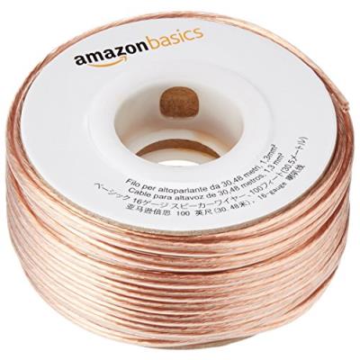 AmazonBasics Câble haut-parleur calibre 16 section 1,3 mm² longueur 30 m