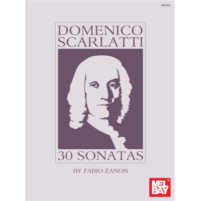Partitions classique MEL BAY ZANON FABIO - SCARLATTI, DOMENICO - 30 SONATAS - GUITAR Guitare