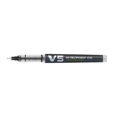 Pilot roller rechargeable v5 encre liquide noir begreen pointe fine bxc-v5-b-bg