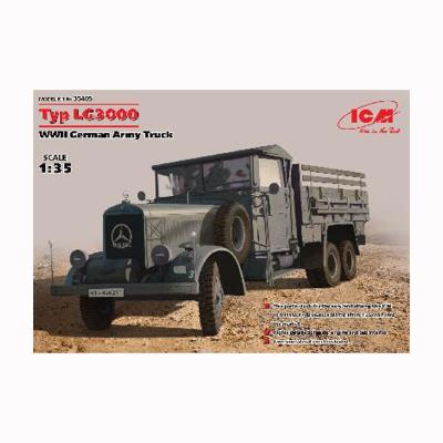 Maquette camion typ lg3000 allemand 2ème guerre mondiale icm