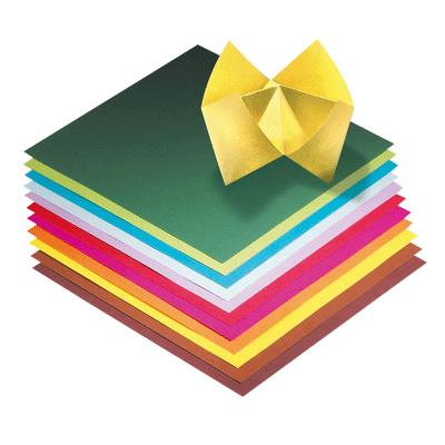 Papier Pliage 20x20 Assorti - Pochette De 100