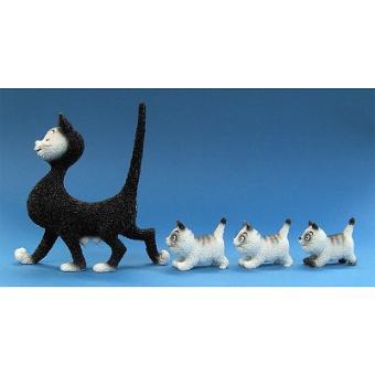 Parastone Figurine Chat Les Chats De Dubout La Promenade Petite Figurine Achat Prix Fnac