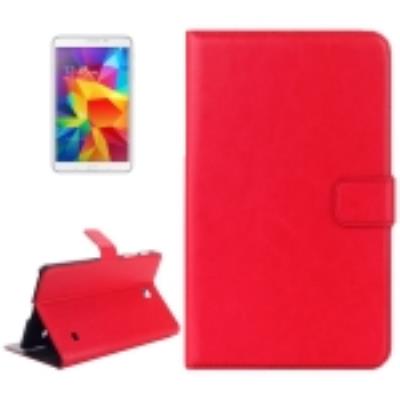 Galaxy Tab 4 8.0 T330 : Coque Housse Cuir (PU) Rouge « Texture Peau »