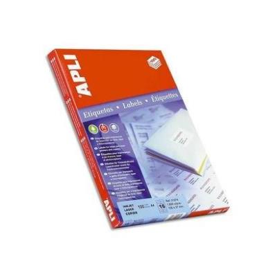 Etiquettes blanches format 210x297mm par 100