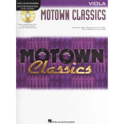 Partitions variété, pop, rock... HAL LEONARD INSTRUMENTAL PLAY ALONG - MOTOWN CLASSICS + CD - VIOLA Cordes