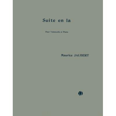 Partitions classique JOBERT JAUBERT MAURICE - SUITE EN LA - VIOLONCELLE, PIANO Violoncelle