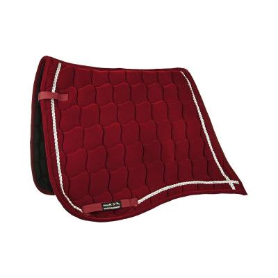 Tapis De Selle Antik Velours Dressage Bordeaux