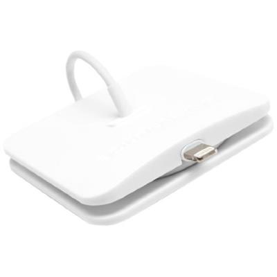 BlueLounge Rolio Mini Dock Lightning avec enrouleur de Cable pour iPhone, iPod Touch, iPad et iPad mini Blanc