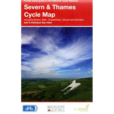 Severn And Thames Cycle Map (Pocket Sized Guide To The National Cycle Network) (Map)